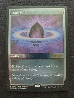 1x Lotus Petal - 30th Birthday Promo Foil Etched - NM - Magic MTG - Image 1
