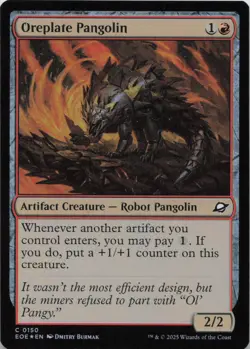 Oreplate Pangolin - FOIL - C Edge of Eternities 150 - MTG - Image 1