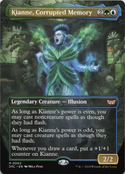 Kianne, Corrupted Memory (Borderless) M Commander: Duskmourn: House of Horror 2 - Image 1