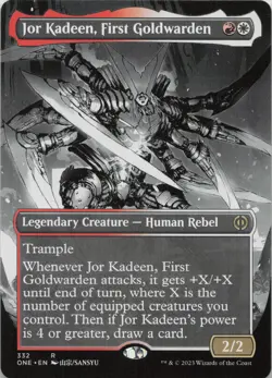 Jor Kadeen, First Goldwarden (Borderless) R Phyrexia: All Will Be One 332 LP-NM - Image 1