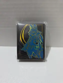Pokemon ETB Sleeves - Mega Evolution Lucario Sealed New 65 Sleeves - Image 1