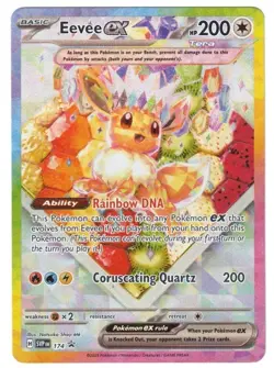 2025 POKEMON SVP EN 174 EEVEE EX BLACK STAR PROMO PRISMATIC EVOLUTIONS - Image 1