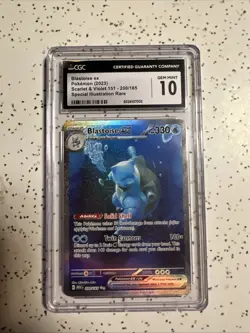 Pokemon Scarlet & Violet 151 TCG Blastoise EX 200/165 Sir Special Illustration - Image 1