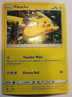 Pokemon TCG Pikachu Promos SM04 Holo Rare LP+ - Image 1