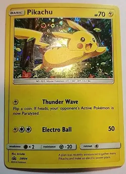 Pokemon TCG Pikachu Promos SM04 Holo Rare LP+ - Image 2