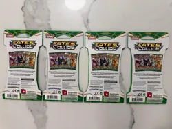 Pokemon Fates Collide Sleeved Booster Pack COMPLETE ART SET - 4 Packs SEALED - Image 2