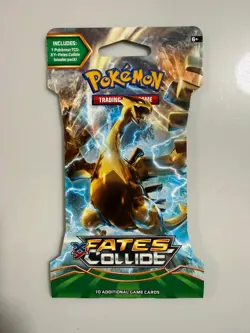 Pokemon Fates Collide Sleeved Booster Pack COMPLETE ART SET - 4 Packs SEALED - Image 3