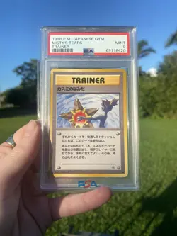 1998 POKEMON JAPANESE GYM TRAINER MISTY'S TEARS PSA 9 - Image 1