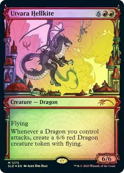 1X NM Utvara Hellkite Showcase Halo Foil Secret Lair: March of the Machine Vol 3 - Image 1