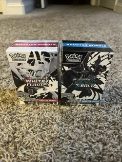 Pokemon TCG Black Bolt & White Flare Booster Bundle Factory Sealed *Lot Of 2* - Image 1