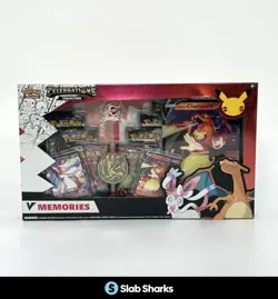 POKEMON TCG CELEBRATIONS COLLECTION V MEMORIES CHARIZARD SYLVEON SEALED BOX - Image 1