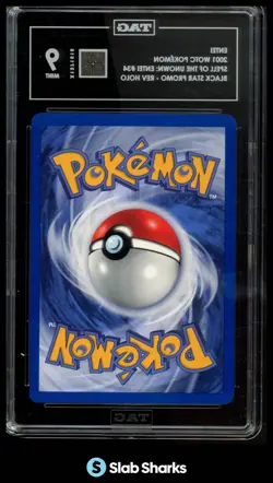 2001 POKEMON BSP PROMO SPELL OF THE UNOWN REVERSE HOLO #34 ENTEI TAG 9 - Image 2