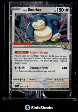2025 POKEMON SV JOURNEY TOGETHER #117/159 HOP'S SNORLAX REVERSE HOLO GAMESTOP - Image 1