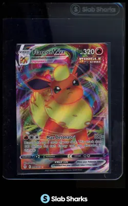 2021 POKEMON SWORD & SHIELD EVOLVING SKIES #018/203 FLAREON VMAX - Image 1