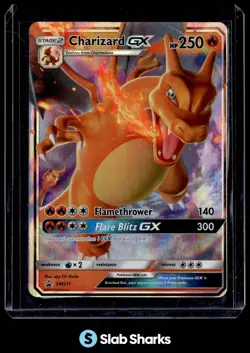 2016 POKEMON SM BLACK STAR PROMOS #SM211 CHARIZARD HIDDEN FATES TIN - Image 1