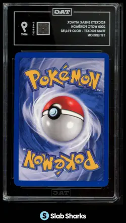 2000 POKEMON TEAM ROCKET FIRST EDITION #16/82 ROCKET'S SNEAK ATTACK HOLO TAG 9 - Image 2