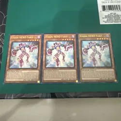 3x Vision HERO Faris 1st Edition Ultra Rare RA01-EN004 Yu-Gi-Oh! - Image 1
