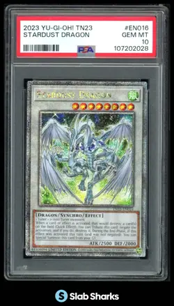 2023 YU-GI-OH 25TH ANNIVERSARY TIN DUELING HEROES ENGLISH STARDUST DRAGON PSA 10 - Image 1