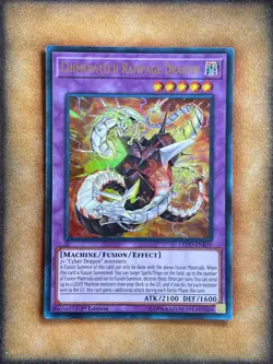 Yugioh Chimeratech Rampage Dragon LEDD-ENB29 Ultra Rare 1st Ed LP - Image 1