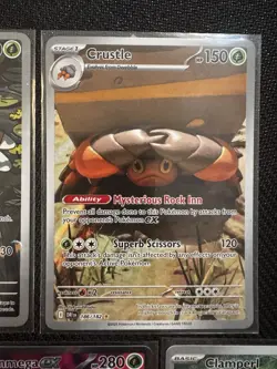 Lot Of 7 Destined Rivals Pokemon Cards IR Rapidash Yanma Crustle - Image 4