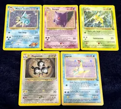 Pokemon Card WOTC Lot of 112 - Base Fossil Jungle Rocket Japanese - 10 Holos - Image 2
