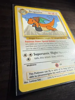 Dragonite Pokemon The First Movie Promo Card Black Star Promo #5 Gold Stamp - Image 3
