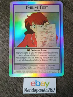 Sailor Moon CCG - Promo Holo - Fail A Test - Card # 3 of 9. *NM/Excellent* - Image 1