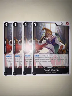 One Piece TCG OP13-086 Saint Shalria X4 Playset Card Game CCG Eng - Image 1
