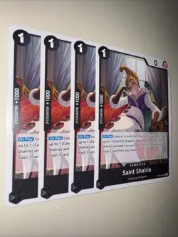 One Piece TCG OP13-086 Saint Shalria X4 Playset Card Game CCG Eng - Image 2