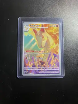 Pokemon TCG Destined Rivals Rapidash Full Art Illustration Card 189/182 NM - Image 1