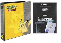 Ultra Pro Pokemon Pikachu 2" 3-Ring Binder Card Album with 100 Platinum... - Image 1