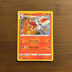 Pokemon Cinderace Cracked Ice Holo 036/202 NM Sword & Shield Pokemon Card TCG - Image 1