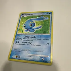 Manaphy 4/12 Holo Diamond & Pearl Manaphy Trainer Kit Pokemon Card LP - Image 1
