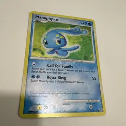 Manaphy 4/12 Holo Diamond & Pearl Manaphy Trainer Kit Pokemon Card LP - Image 2