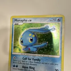 Manaphy 4/12 Holo Diamond & Pearl Manaphy Trainer Kit Pokemon Card LP - Image 3
