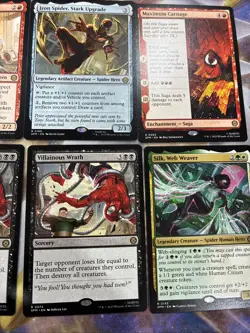 2025 Marvel's Spider-Man MTG Rare Cards Lot Of 8 Unplayed Magic Mary Jane Jonah - Image 3