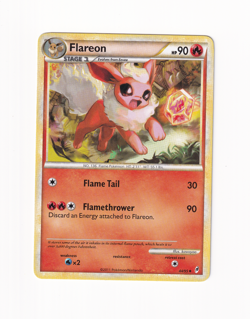 Flareon 44/95 Call of Legends Regular Uncommon 2011 Pokemon Card Light Played LP - Image 1