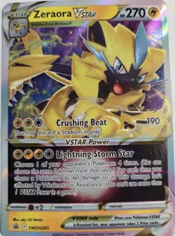 Zeraora VSTAR Holofoil SWSH265 Promo SWSH: Sword & Shield Promo Cards Near Mint - Image 1