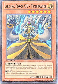 Arcana Force XIV - Temperance BP01-EN151 Yu-Gi-Oh! Card LP Starfoil 1st Edition - Image 1