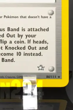 Pokemon TCG Card - Focus Band 86/111 Neo Genesis Rare Vintage - Image 5
