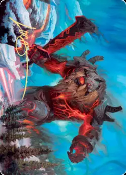 Quakebringer Art Card - Gold-Stamped Signature NM, English MTG Kaldheim - Image 1