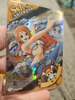 One Piece Trading Card Fish Man Island Nami SSR03 PACK FRESH Rainbow HOLO FOIL - Image 2