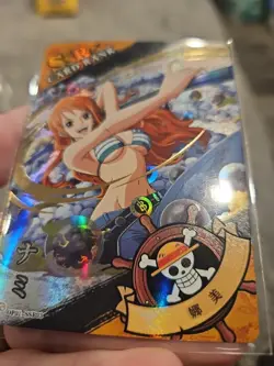 One Piece Trading Card Fish Man Island Nami SSR03 PACK FRESH Rainbow HOLO FOIL - Image 3