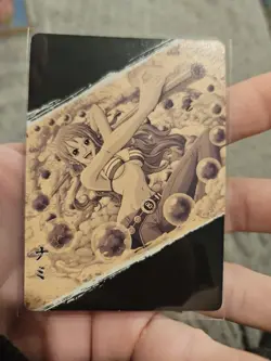 One Piece Trading Card Fish Man Island Nami SSR03 PACK FRESH Rainbow HOLO FOIL - Image 4