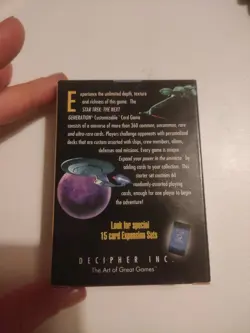 Star Trek Next Generation Card Game Starter Set - Customizable CCG White 1994 - Image 2