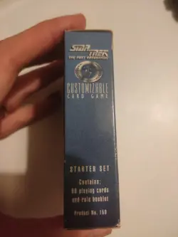 Star Trek Next Generation Card Game Starter Set - Customizable CCG White 1994 - Image 3