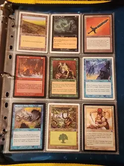 Vintage Magic The Gathering Binder Collection Card Lot MTG 1993-2003 Rares - Image 3