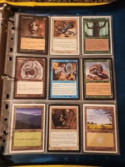Vintage Magic The Gathering Binder Collection Card Lot MTG 1993-2003 Rares - Image 4