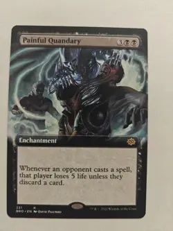 Painful Quandary (Extended Art) - Near Mint MTG The Brothers' War - Image 1