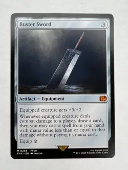 FIN0255 Buster Sword - FINAL FANTASY - Magic: The Gathering *Near Mint* - Image 1